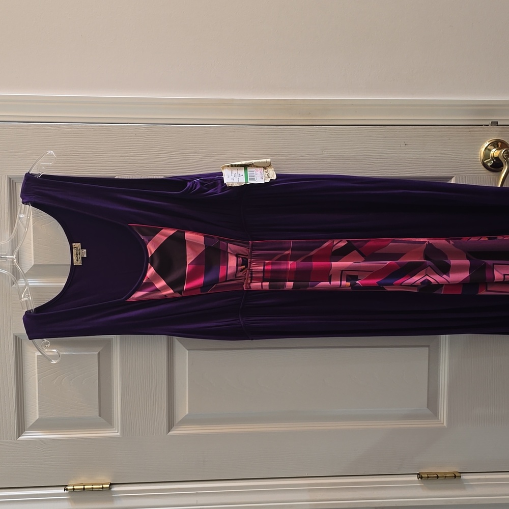 Plum colored maxi dress